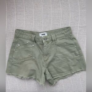 PAIGE Sage Denim Shorts